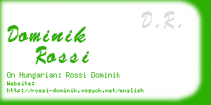 dominik rossi business card